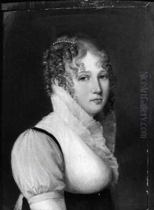 Self Portrait by Delphine de, Marquise de Custine Sabran