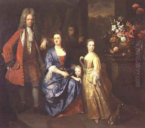 Colonel Andrew Bissett and his family, 1708 by Enoch Seeman
