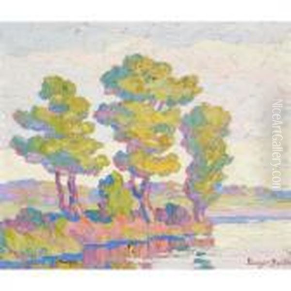 Cottonwood Trees In Autumn - view 1