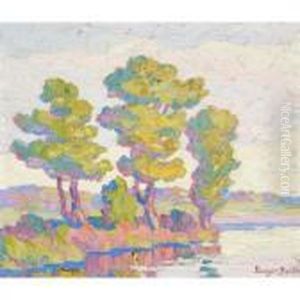 Cottonwood Trees In Autumn by Sven Birger Sandzen