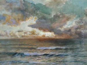 Sunset at Seascale by Joseph Arthur Palliser Severn