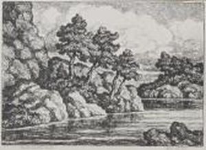 Rocky Mountain Lake by Sven Birger Sandzen