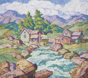 Mountain Village, Georgetown, Colorado by Sven Birger Sandzen
