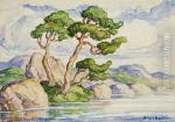 Aspens Along A River - view 1