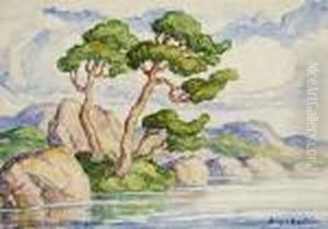 Aspens Along A River by Sven Birger Sandzen
