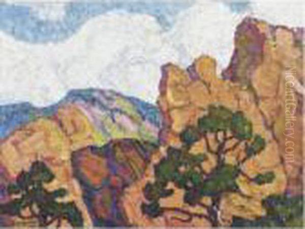 Rocks And Pines, Garden Of The Gods, Manitou, Colorado - view 1