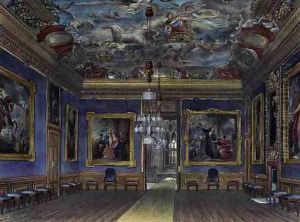 The Kings Drawing Room, Windsor Castle, from Royal Residences, engraved by Thomas Sutherland b.1785, pub. by William Henry Pyne 1769-1843, 1817 by James Stephanoff