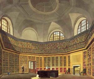 The Kings Library, Buckingham House, from The History of the Royal Residences, engraved by R.G. Reeves fl.1811-37, by William Henry Pyne 1769-1843, 1819 by James Stephanoff