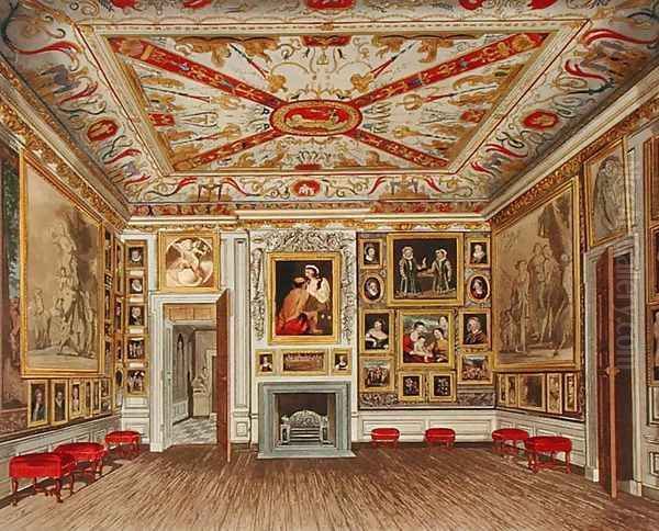 The Presence Chamber, Kensington Palace, from The History of the Royal Residences, engraved by Daniel Havell 1785-1826, by William Henry Pyne 1769-1843, 1819 - view 1