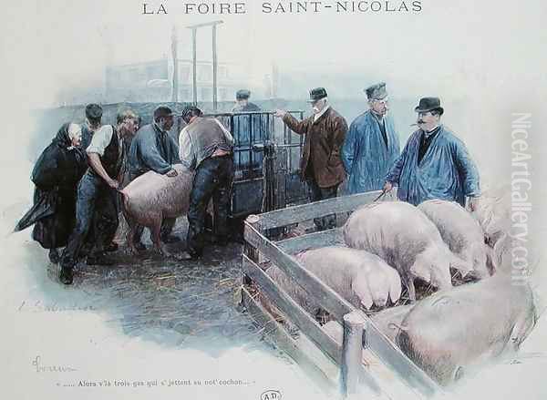 The Saint-Nicolas Fair in Evreux, early 20th century - view 1