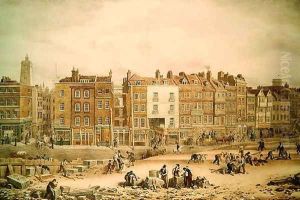 A view of High Street Southwark being the Ancient Roadway