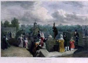 The Bear Pit at the Zoological Gardens, Regents Park, engraved and pub. by the artist, printed by Charles Hullmandel 1789-1850, 1835 by George the Elder Scharf