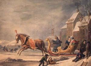 Winter in Germany, 1817 by George the Elder Scharf