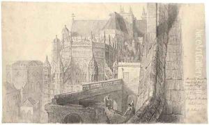 View of Westminster Abbey from the east by George the Elder Scharf