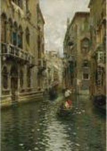A Family Outing On A Venetian Canal A Family Outing On A Venetian Canal