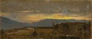 Paesaggio Al Tramonto by Rubens Santoro