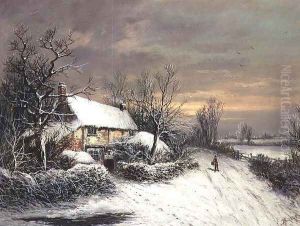 A Cottage in Winter by William Oliver Stone
