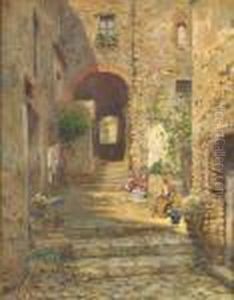 Scorcio Di Vicolo Calabrese by Rubens Santoro