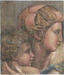 Head Of A Mother And Child by Raphael