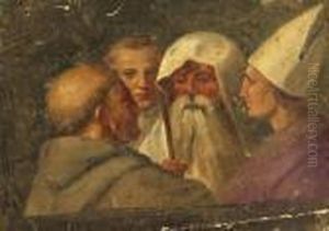 Papst Und Heilige Im Gesprach by Raphael