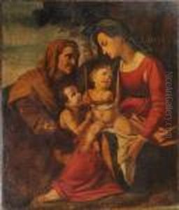 Madonna And Child With St.
John And St.
Anne by Raphael