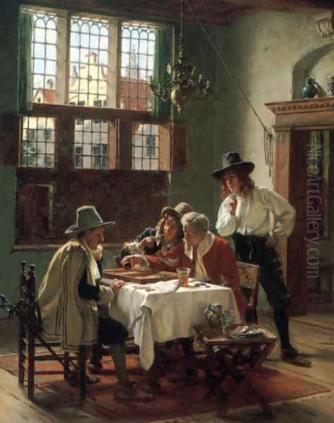 Die Backgammon-Spieler (or The Backgammon Player) - view 1
