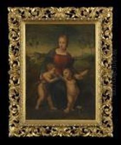 "madonna
Of The Goldfinch", by Raphael