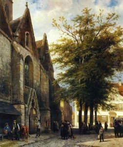 St. Joseph's Church in Hamelen by Cornelis Springer