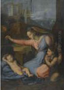 The Madonna Of The Diadem by Raphael