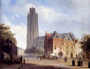 A Cathedral On A Townsquare In Summer
