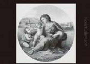 Holy Mother And Child In Alba by Raphael