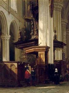 The interior of the Nieuwe Kerk, Amsterdam