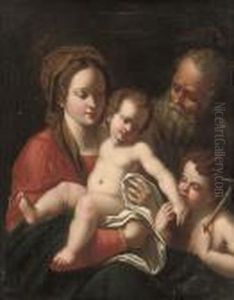 The Holy Family With The Infant Saint John The Baptist by Raphael
