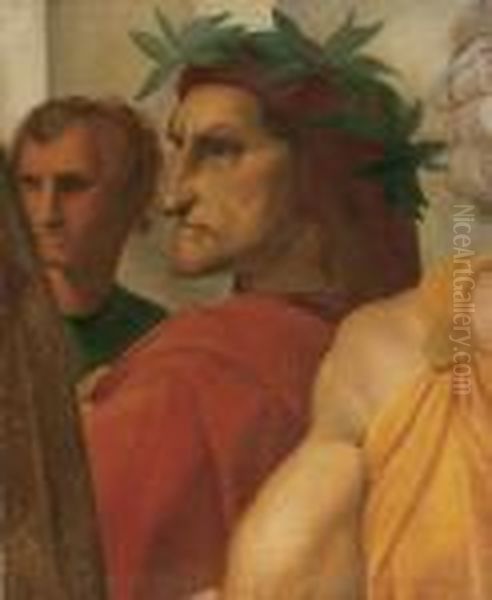 Portrait Of Dante Allighiere From The Painting Of The Dispute Of The Blessed Sacrament - view 1