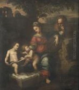 The Holy Family With The Infant Saint John The Baptist by Raphael