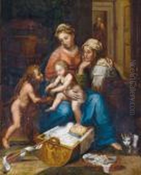 La Sacra Famiglia Con Sant""""anna E San Giovannino - view 1