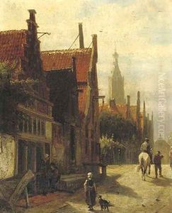 Townspeople on the Vijzelstraat, Enkhuizen
