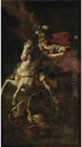 St. George And The Dragon by Raphael