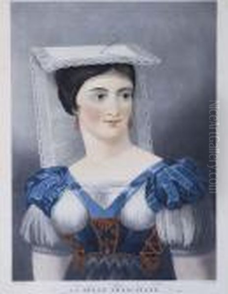La Belle Frascatane, Maitresse De Raphael Par Philibert-louis Debucourt - view 1
