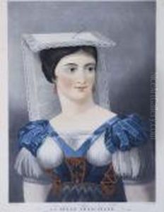 La Belle Frascatane, Maitresse De Raphael Par Philibert-louis Debucourt by Raphael