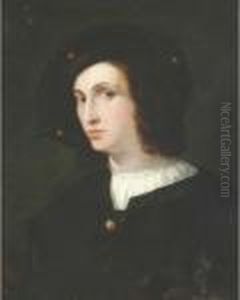 Portrait Of A Young Gentleman, Bust-length, In A Black Hat