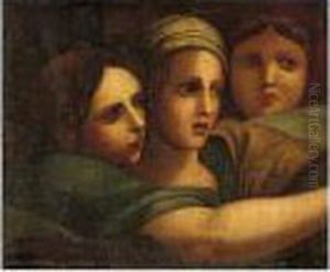 Three Bewildered Women by Raphael
