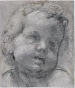 Head Of A Putto Looking To His Left