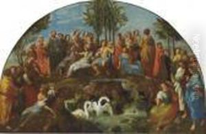 Apollo And The Muses On The Parnassus by Raphael