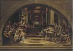 The Expulsion Of Heliodorus From The Temple by Raphael
