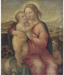 The Madonna And Child With The Infant Saint John The Baptist by Raphael