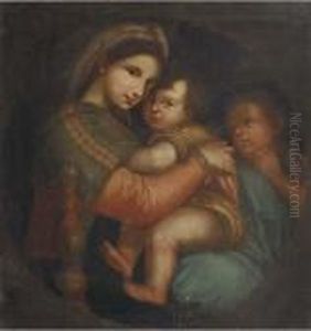 The Madonna Della Sedia, In A Feigned Tondo