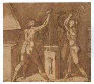The Forge Of Vulcan by Raphael