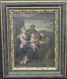 Holy Family With Saint Francis Of Assisi by Raphael