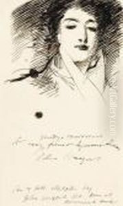 Portrait Study Of A Lady by John Singer Sargent